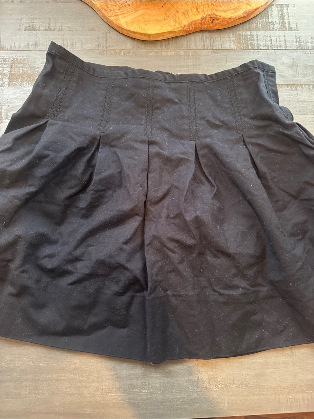 GAP Black Circle Skirt with Pleated Details